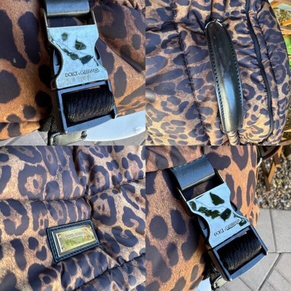 Dolce & Gabbana DG Leo XL Leopard Nylon Sicily Crossbody - Picture 8 of 15